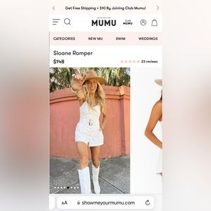 Show me your mumu Sloane romper